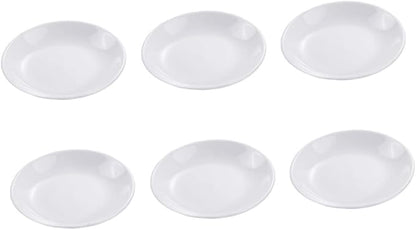 6pcs Ceramic Dipping Plates for Sauces Condiments and Appetizers Snack Dishes for Home Restaurants and Picnics Simple Design for Table Decoration