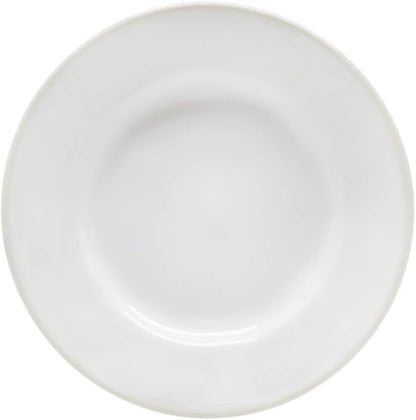 Costa Nova Ceramic Stoneware 6'' Bread Plate - Beja Collection, White & Cream | Microwave & Dishwasher Safe Dinnerware | Food Safe Glazing | Restaurant Quality Tableware