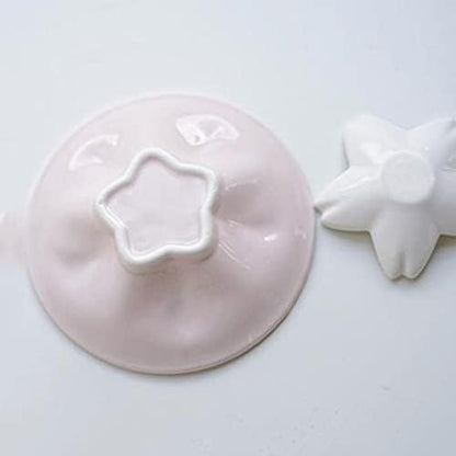 Appetizer Bowls 3.94inch Flower Shape Ceramic Sauce Dish Appetizer Plates Mini Side Seasoning Dish Condiment Dishes Sushi Soy Dipping Bowls Snack Serving Saucer (Set of 2) Salad Bowls