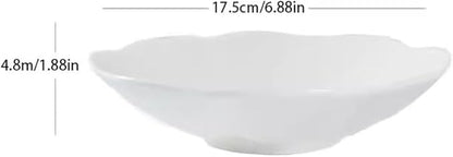 SONGCHAO Party Supplies Personalized Creative Dinner Plate, Nordic Style Tableware, Household Dish Plate, Soup Plate, Rice Plate, Deep Plate, Ceramic Dish Party Plates (Size : Medium)