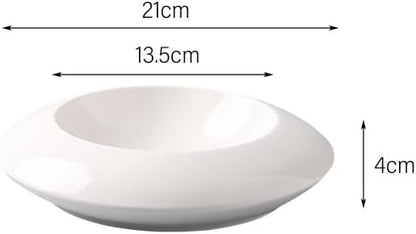 Kitchen Plates Ceramic Round Tableware Three-dimensional Molecular Cuisine Pure White Western Restaurant Specialty Appetizer Plate Restaurant Plates