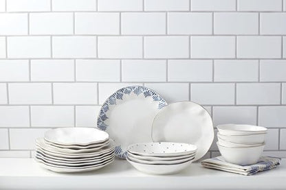 897387 Blue Bay 12 (12-Piece Dinnerware Set (Bowls), Ikat)