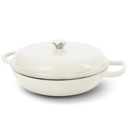 Enameled Cast Iron Dutch Oven (Cream White / 3.8 QT)