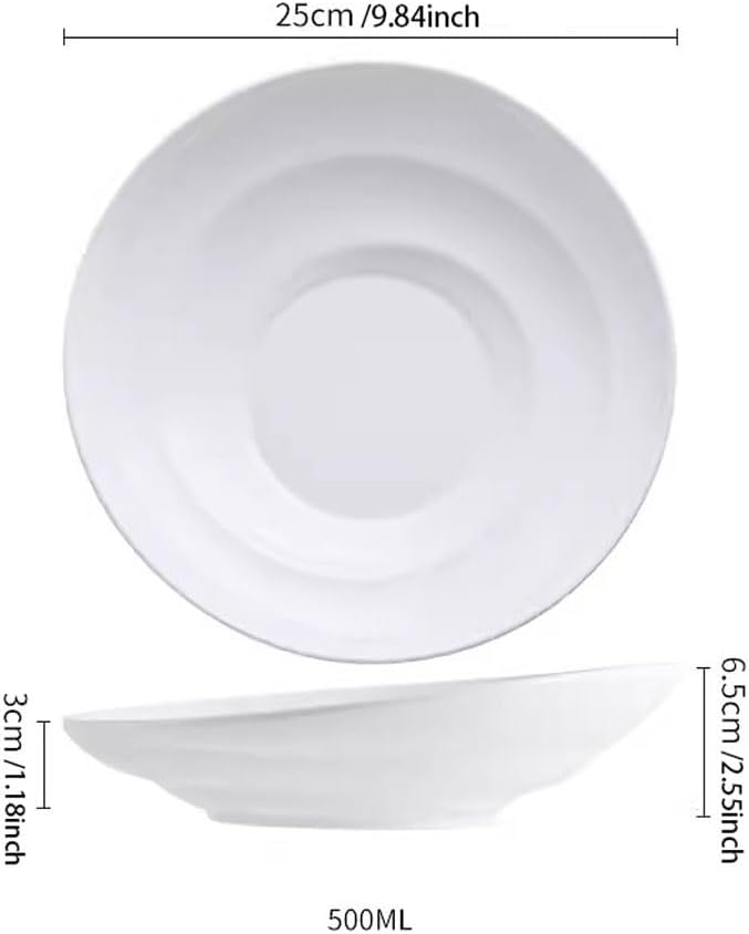 SONGCHAO Party Supplies Dish Plate Tableware Hotel Commercial Creative Cold Dish Plate Stir-fry Plate Ceramic Salad Bowl Fruit Bowl Party Plates (Size : Small)