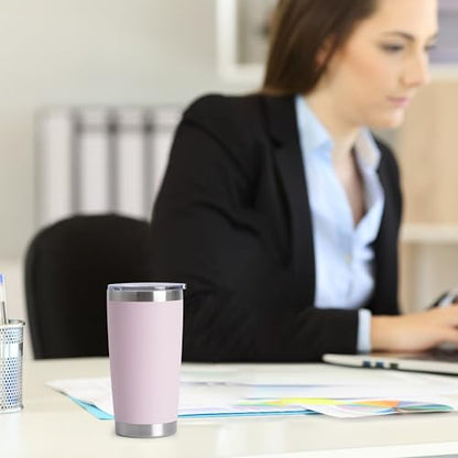 20oz Stainless Steel Tumblers Bulk (Light Pink-A / 4 Count (Pack of 1))