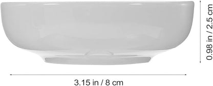 Alipis 6pcs Ceramic Dipping Sauce Dishes Small Appetizer Plates for Condiments Porcelain Serving Bowls for Home Kitchen Outdoor Parties Easy to Clean
