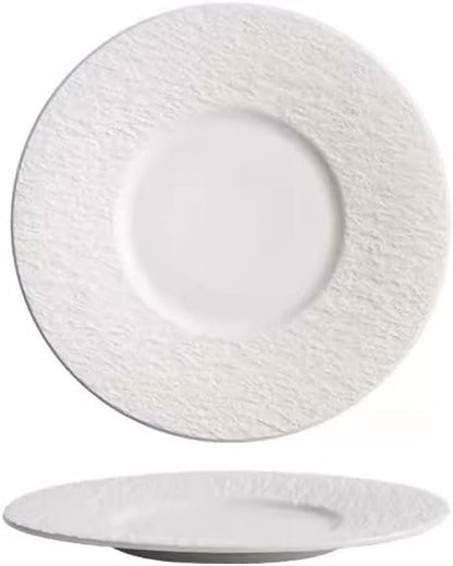 SONGCHAO Party Supplies Western Food Plates, Household Simple Nordic Steak Dinner Plates, Light Luxury Flat Plates, Shallow Plates, Ceramic Tableware Party Plates (Color : B)