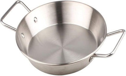 1pc Party Food Plate with Double Handles Snack Tray for Serving Salad for Afternoon Tea Bbqs Camping and Family Gatherings