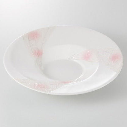 Ichin Silver Color 7.5 Plate, 9.3 x 1.5 inches (23.7 x 3.7 cm), 18.8 oz (525 g), Appetizer Plate, Restaurant, Ryokan, Japanese Tableware, Restaurant, Commercial Use
