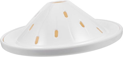 Cabilock Dry Ice Serving Plate Round Tray Smoke Effect Dishwasher Safe Food Presentation Dish for Restaurants and Catering for Parties and Events