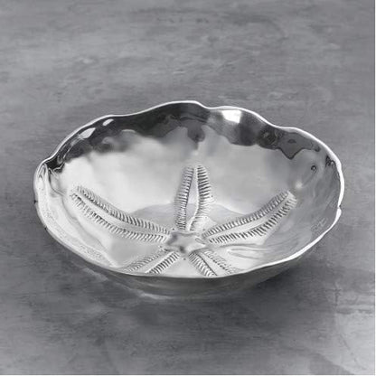 Beatriz Ball Large Ocean Sand-Dollar Bowl, Metallic