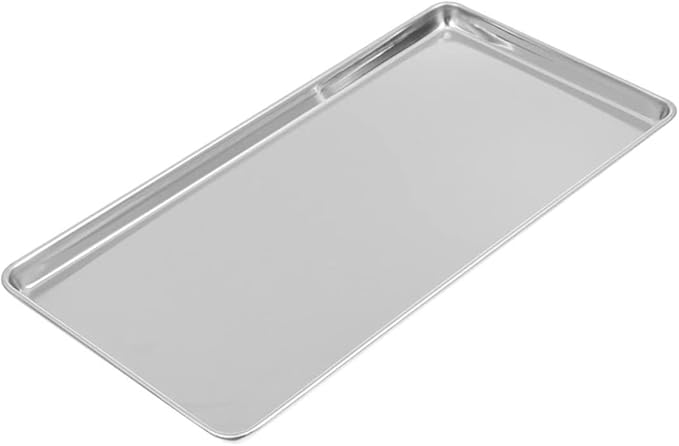 IMIKEYA Breading Trays Silver Platter Divided Serving Tray Stainless Steel Snack Plate Kitchen Essential