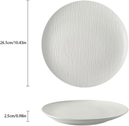 SONGCHAO Party Supplies Steak Plate, Western Food Plate, Western Restaurant Creative Commercial Ceramic Plate For Home Use Party Plates (Color : A)
