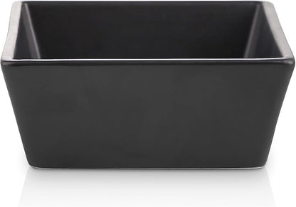 Stone Lain Grace Stoneware Bowl Set, Includes 4 Bowls, Black