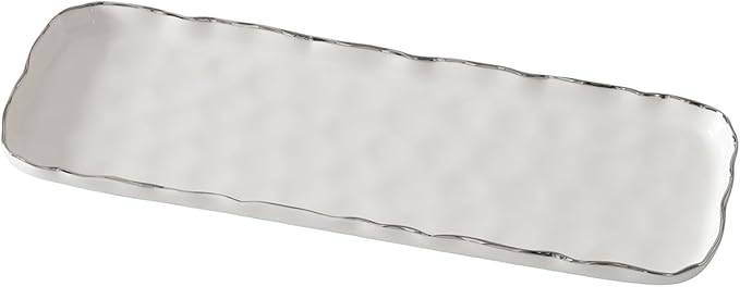 Portofino Plata, Long Rectangular Tray, 14.5" x 5" x 1"