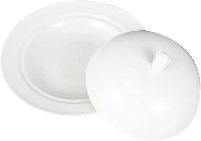 Zerodeko 1pc Ceramic Plate Lid for Steak and Snacks Dish for Restaurants and Hotels Easy to Clean and Microwave Safe Versatile Food Serving