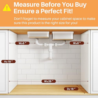 Under Sink Organizer (2-Pack / Black)