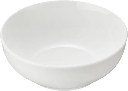 12 Piece Dinnerware Set - Glazed White Stoneware Plates, Bowls, Durable Ceramic Dish Set for Everyday Use, Dishwasher & Microwave Safe