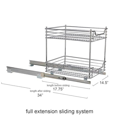 Chromed Steel 2 (2-Tier / 14.25" - Standard)