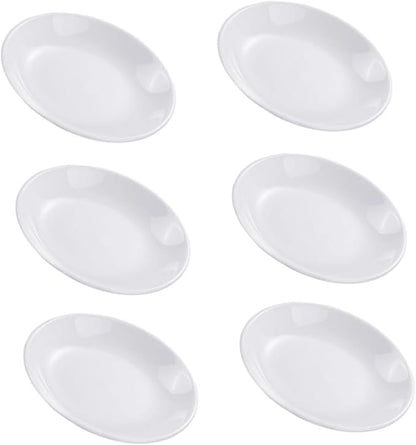 DECHOUS 6pcs Ceramic Condiment Dishes Small Sauce Storage Containers for Seasoning Appetizers and Dipping for Home Use and Restaurant