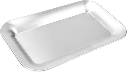Zerodeko 1Pc Stainless Steel Serving Tray Tea Tray for Restaurant Home Use Food Serving Dish with Smooth Surface for Organizing Items Enhancing Dining