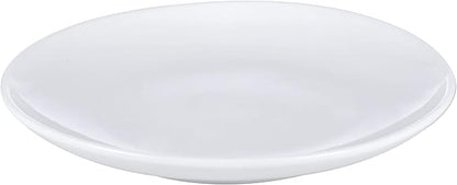6-Piece Porcelain Appetizer Plate Set, DessertPlates, 6.5-Inch Ceramic Round Serving Plate, Cream White