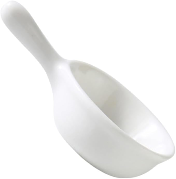 Unique Handle Ceramic Sauce Dishes Snack Plates Seasoning Bowls White for Restaurants Homes