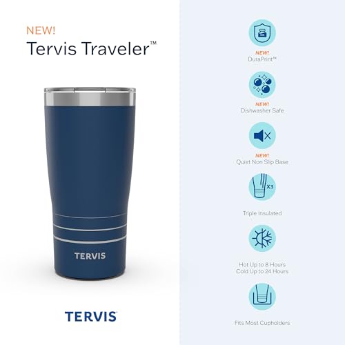 Traveler Inkreel The Heavens Triple Walled Insulated Tumbler Travel Cup Keeps Drinks Cold & Hot (Inkreel - The Heavens / 20oz Traveler with Slider Lid)