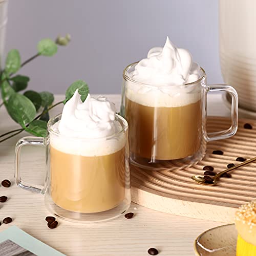 12oz Glass Coffee Mugs (12oz(4-pack))