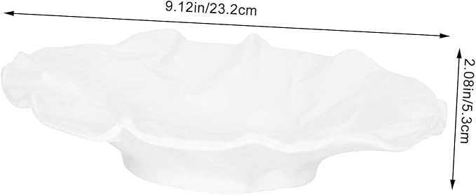 PRETYZOOM Ceramic Plates Dinner Plates Vintage Style Salad Bowl Lid for Fruits Nuts Desserts