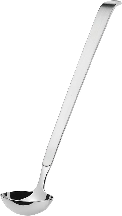 Amefa Stainless Steel Serving Set 3 Piece Ladle Set: Soup Ladle, Large Ladle, Dressing Spoon