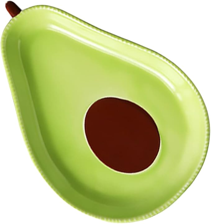Alipis Food Container Avocado Shape Plate Ceramic Tableware Practical Serving Tray