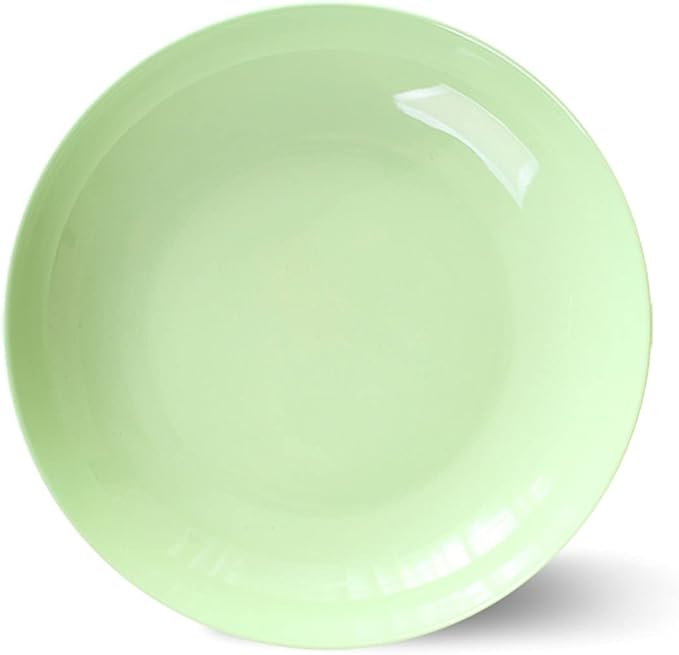 Kitchen Plates Ceramic Plate Salad Sushi Plate Ramen Fruit Steak Plate Suitable for Home Kitchen Restaurant Restaurant Plates(8in-D)