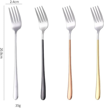 Stainless Steel Flatware serving set,Home Kitchen Eating Tableware Set,Dishwasher Safe,For Home Kitchen Restaurant Hote 1/4/6/8/10/12 Pieces 316 Stainless Steel Spoons And Forks, Household Eating Spoo