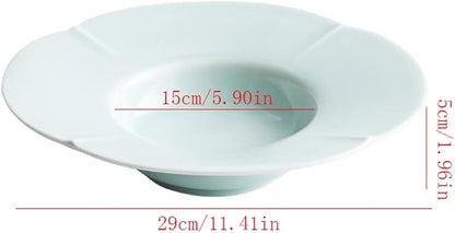SONGCHAO Party Supplies Serving Plate Serving Tray Cutlery Ceramic Plate Restaurant Plate Party Plates (Color : A, Size : Large)