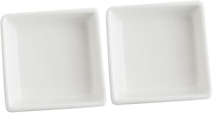 2pcs Snack Plate Sauce Plate Plates for Home Household Seasoning Plate Condiment Plates Sauce Serving Dish Appetizer Plates Kitchen Gadget Small Snack Dish Kitchen Supplies