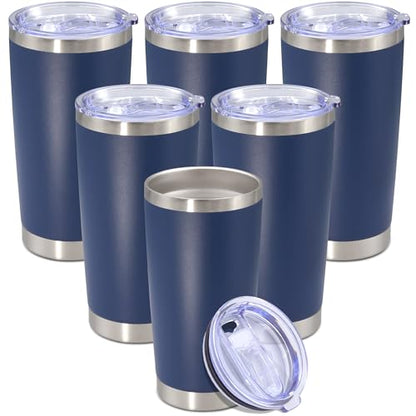 20 oz Tumbler Insulated Tumblers Stainless Steel Coffee Mug (Navy)