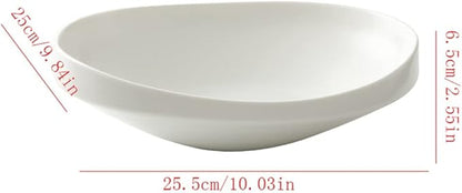 Dinner Plates Set Serving Plate Serving Tray Ceramic Plate Dish Plate Household Cold Dish Dish Cold Dish Plate Dinner Plate Hotel Tableware Kitchen Salad Bowl(Large)