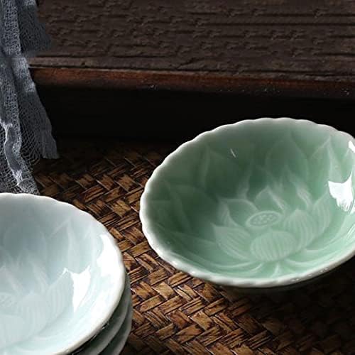 Appetizer Bowls A Pack of 2 Ceramic Sauce Dish Lotus Shape Sauce Dishes Plates Serving Dipping Bowls for Sushi Appetizer Snack Seasoning Dishes Salad Bowls