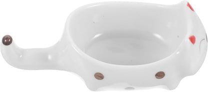 Happyyami Cute Cat Sauce Dish Appetizer Plate for Dipping Soy Sauce Condiments Dishwasher Safe Parties Housewarming and Birthdays