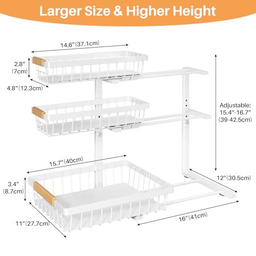Under Sink Organizer (2-Pack / White)