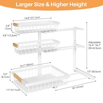 Under Sink Organizer (2-Pack / White)