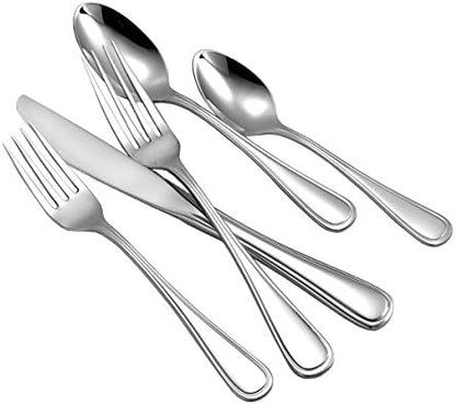 Liberty Tabletop Classic Rim 45 Piece Flatware Set for 8 Made in USA