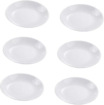 6pcs Ceramic Sauce Plates Dipping Bowls for Condiments Seasoning and Appetizers Lightweight and Portable Kitchen Tableware for Home Parties and Outdoor Use