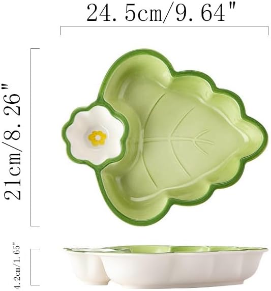 Multi Purpose Appetizer Ceramic Tray Vinegar Bowl Elegant Sushi Cookie Serving Dishes Dipping Sauce Plate for Dumplings French Fries Snacks Homes Restaurants Design Sense Souvenirs