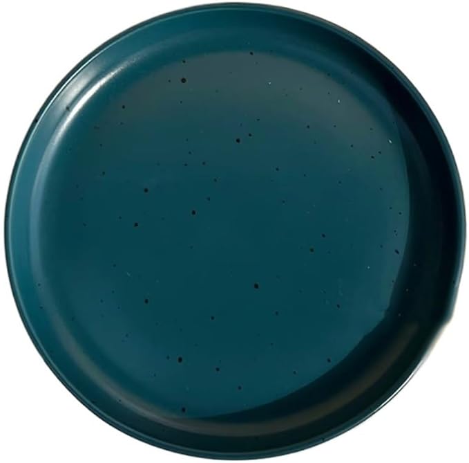 Pasta Bowls Appetizer Plates Ink Dot Pattern Dining Plate Simple Ceramic Dining Plate Household Kitchen Restaurant Round Plate Vintage Dessert Fruit Tray Dining Serving Plates for Parties