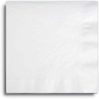 600 Pack Cocktail Napkins Paper - 3-Ply Quality White Beverage Napkins - Restaurant, Event, Café, Party, Bar Napkins - 10" x 10" Unfolded