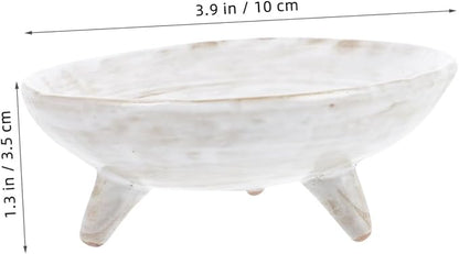 Cabilock Creative Seasoning Dish Ceramic Dipping Sauce Plate White Flavor Plate for Household Use Suitable for Appetizers and Condiments