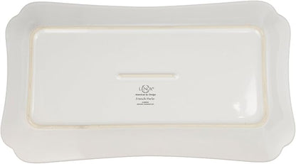 Lenox French Perle Hors D'Oeuvre Tray, 13.5-Inch, White -