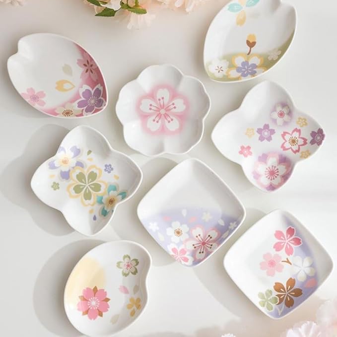 Snack Plate Ceramic Soy Sauce Plate Sushi Dip Appetizer Plate Snack Dessert Porcelain Serving Plate Condiment Plate Snack Tray